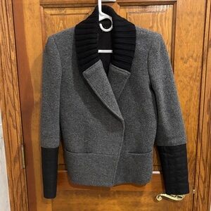Theory Gray and Black Blazer